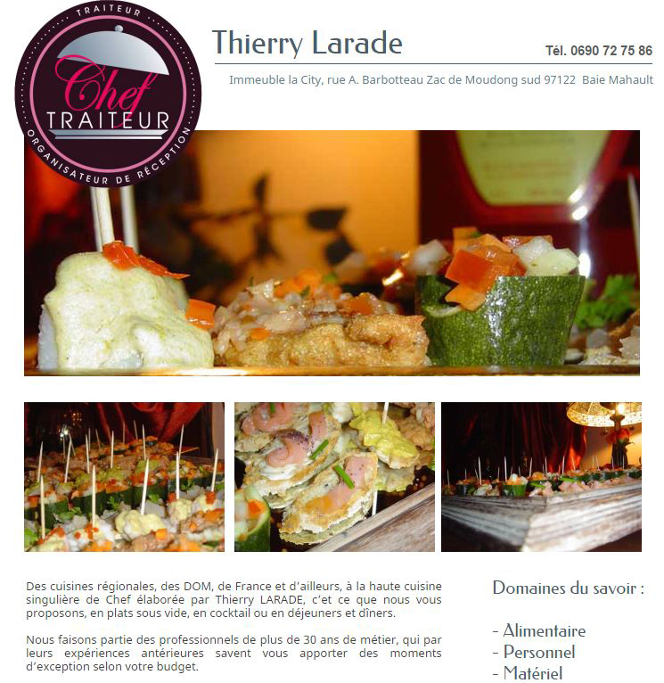 CHEF TRAITEUR THIERRY LARADE