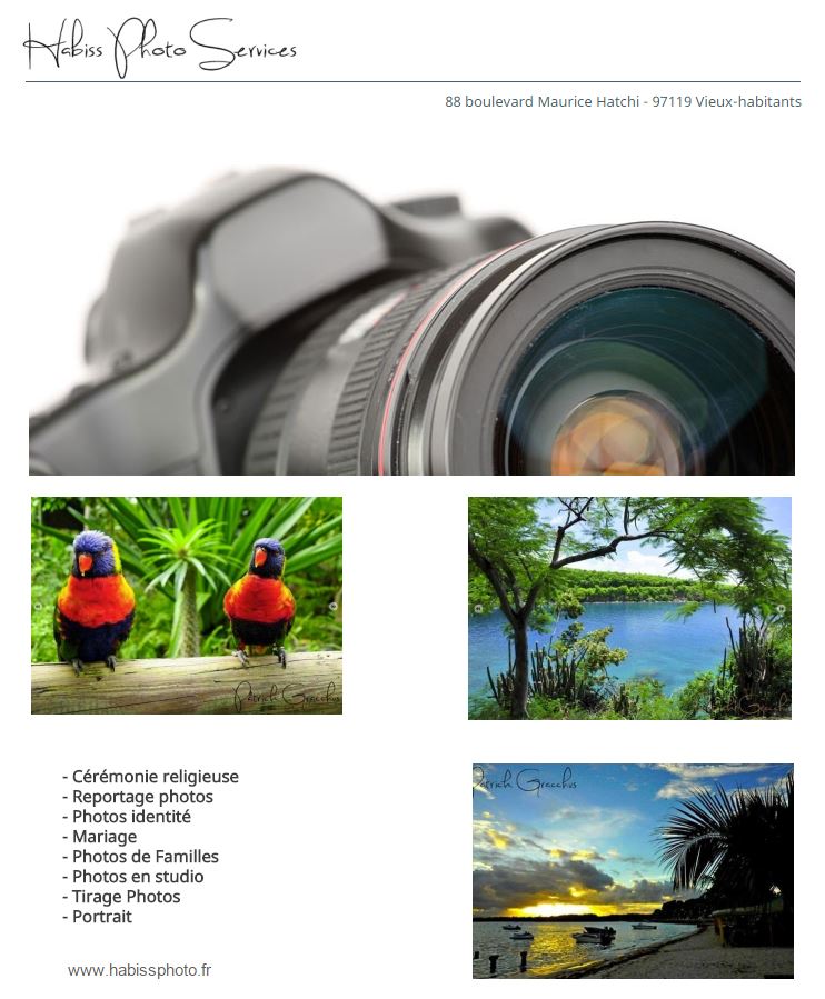 HABISS PHOTO SERVICES GUADELOUPE