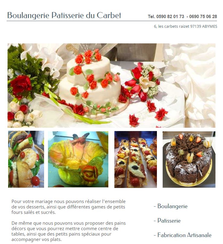 PATISSERIES LES CARBETS GUADELOUPE